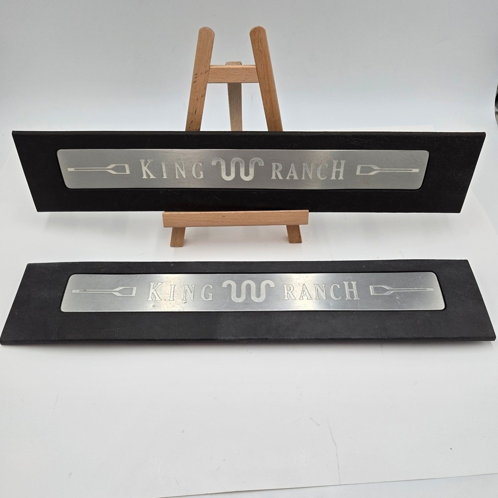 2017-2022 Ford F-250 F-350 King Ranch Front Door Sill Scuff Plate Trim Set OEM